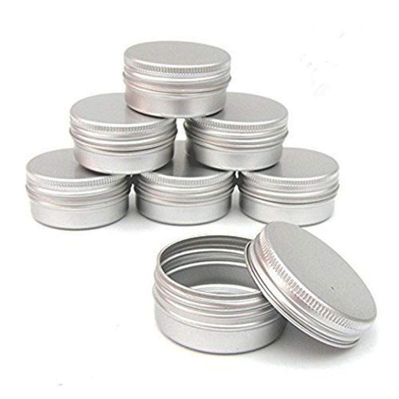 CTKcom 6-Packs 3 oz Screw Top Metal Tins Aluminum Tin Cans Gram Jar,90ml Empty Slip Slide Round Containers For Lip Balm,Salve,Crafts,Cosmetic,Candles,Storage Kit(90g) - Image 1
